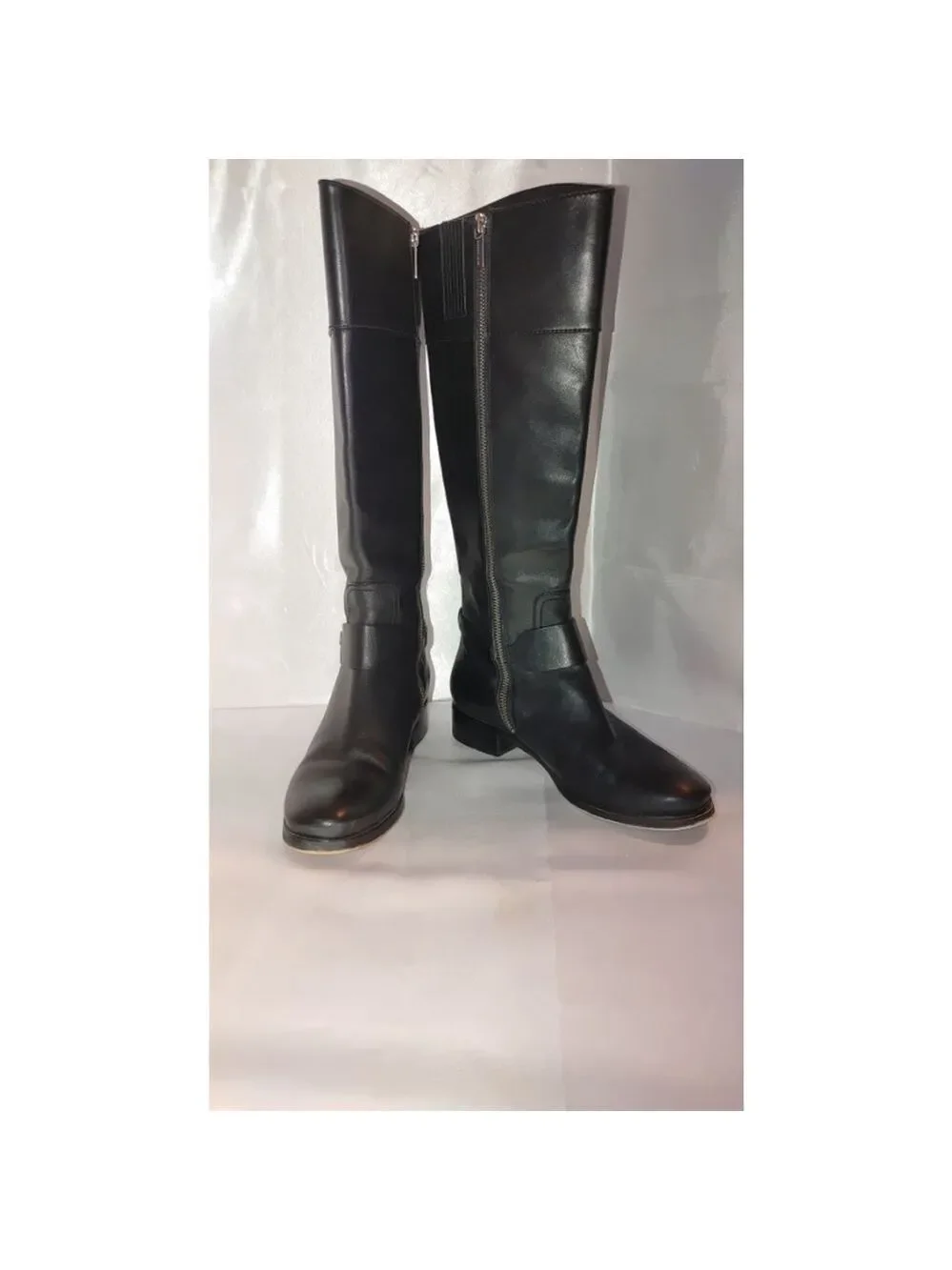 Michael Kors Fulton Harness Leather Boot Size 8M